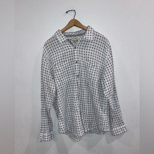 Carbon 2 Cobalt men’s large long sleeve button down shirt 100% cotton, casual